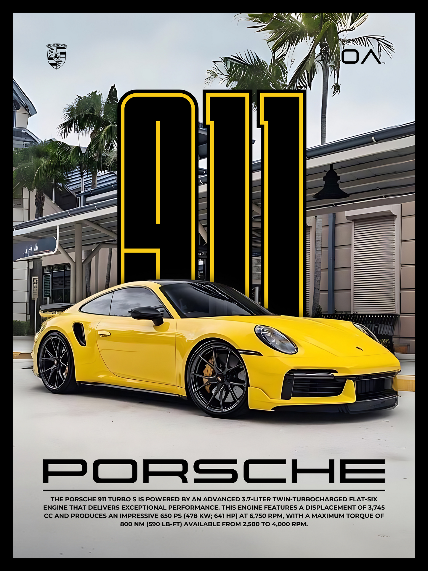 Porsche 911 Turbo S (Yellow)