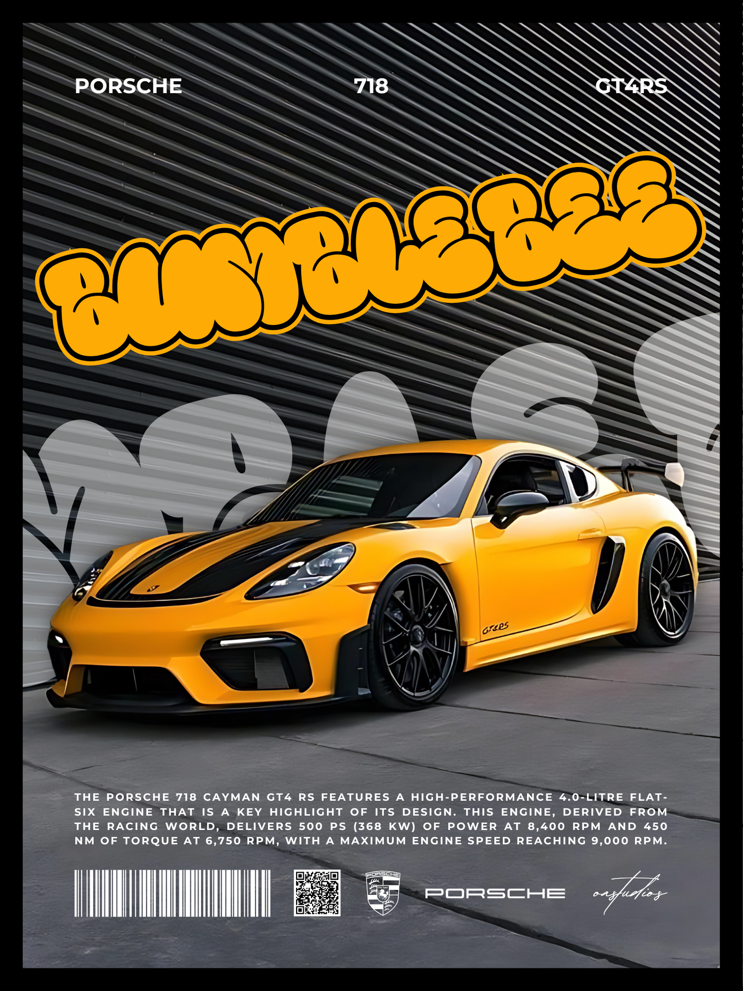 Bumblebee Porsche 718 Cayman GT4 RS